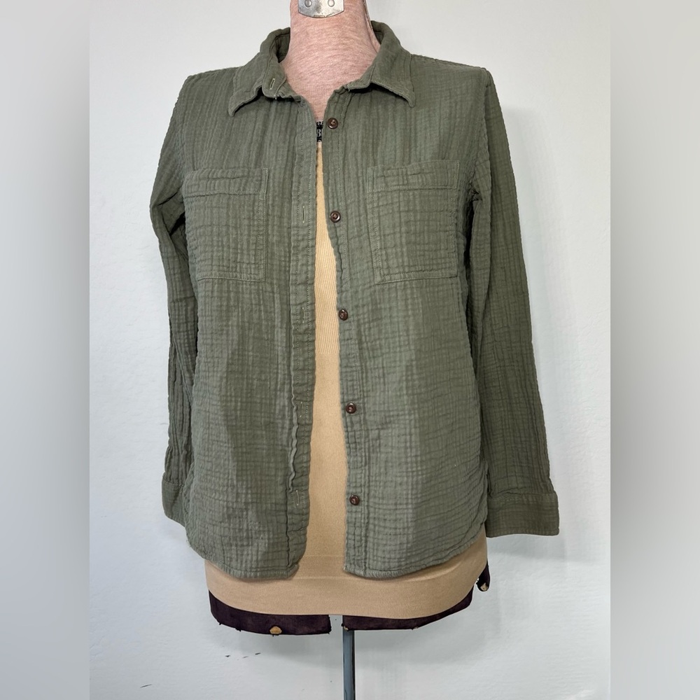 L.L. Bean Olive Green Quilted Jacket